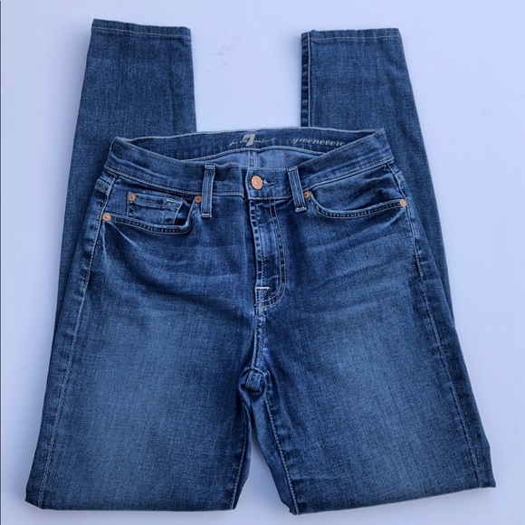 7 For All Mankind Denim - 7FAM Gwenevere Skinny Leg Jeans 28